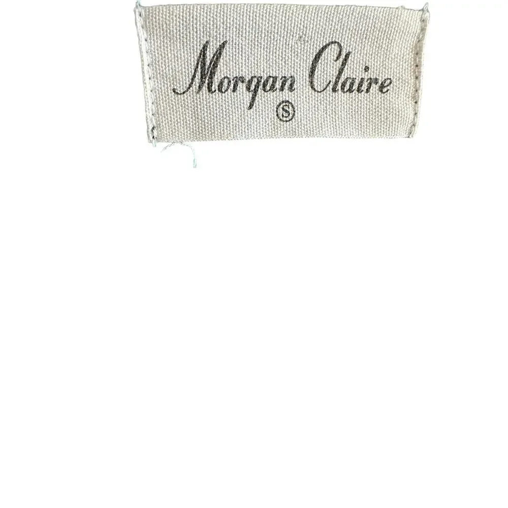 Morgan Claire Women's Small Blue Sleeveless Ruffle Zip Up Mini Dress